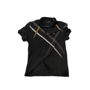 W&W Polo Golf Shirt Black Mens XL